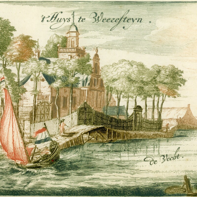 Weeresteijn, prent door Leupenius, 1668