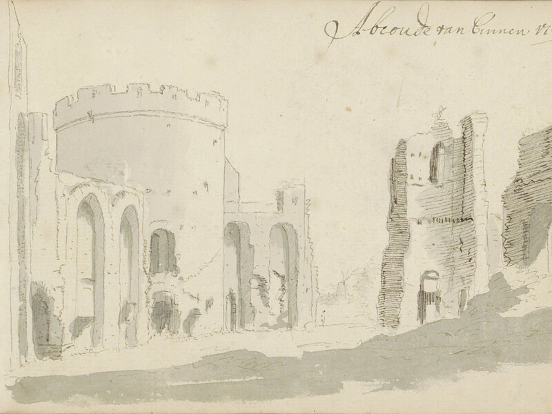 Ruine van slot Abcoude, A. Meyling, Coll. Rijksmuseum