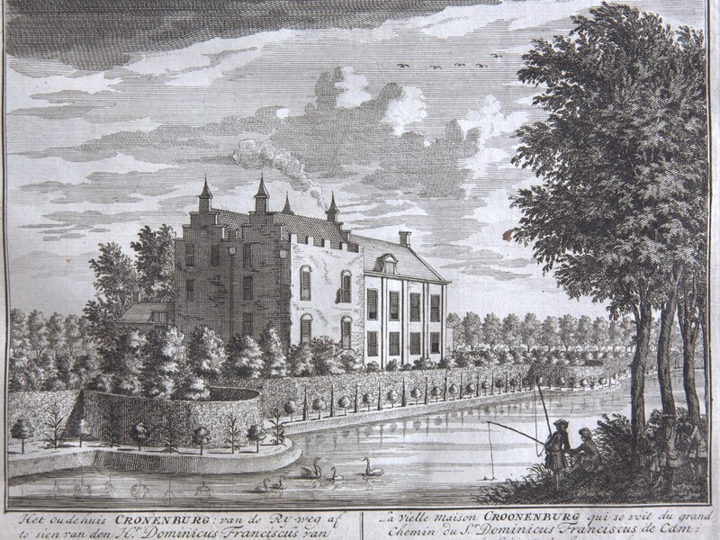 In de 18e eeuw is een deel verbouwd tot symmetrische buitenplaats