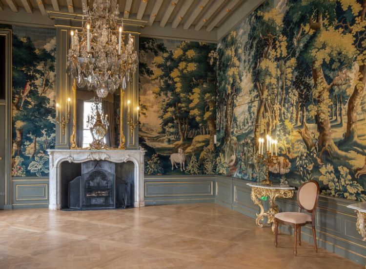 De wandtapijtenzaal in Slot Zuylen