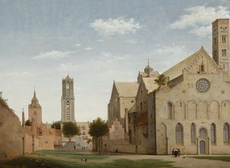 De kapittelkerk van Sint Marie, schilderij uit 1663 door Pieter Saenredam, Coll. Boymans van Beuningen. 