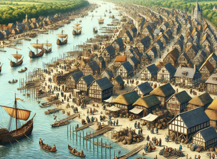 Artistiek impressie van Dorestand via geschiedenisinminifiguren.nl