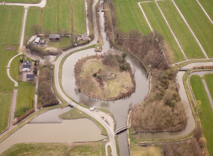 Fort Tienhoven, luchtfoto